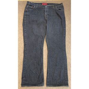 Levis 515 Jeans Womens 22W Nouveau Bootcut Low Rise Stretch Black Y2K Denim
